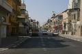 Mugraby Hostel, Allenby Street, Tel Aviv.  This is a view up the street from the beach (5 minute walk) towards the hotel. 